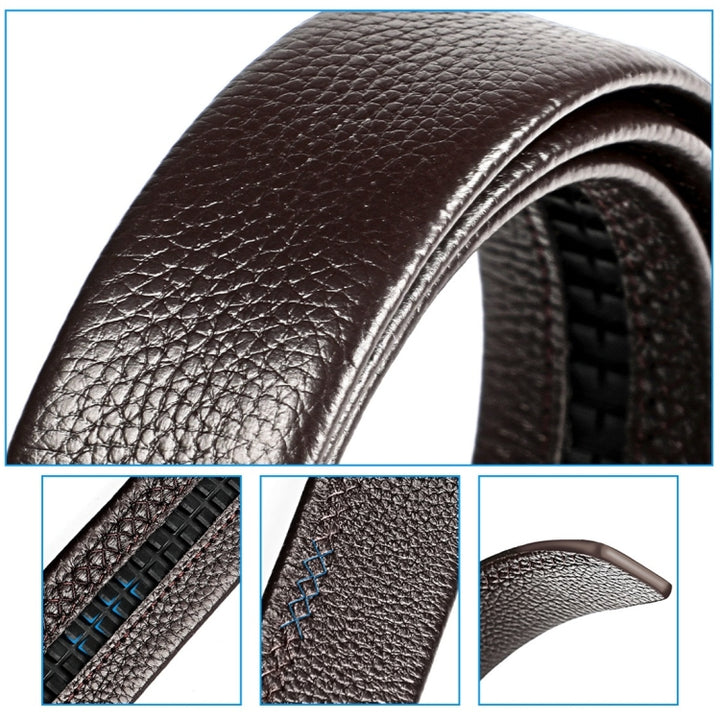 Men Casual Cow Leather Belt Waistband with Buckle Head, Length: 110cm, Length: 110cm