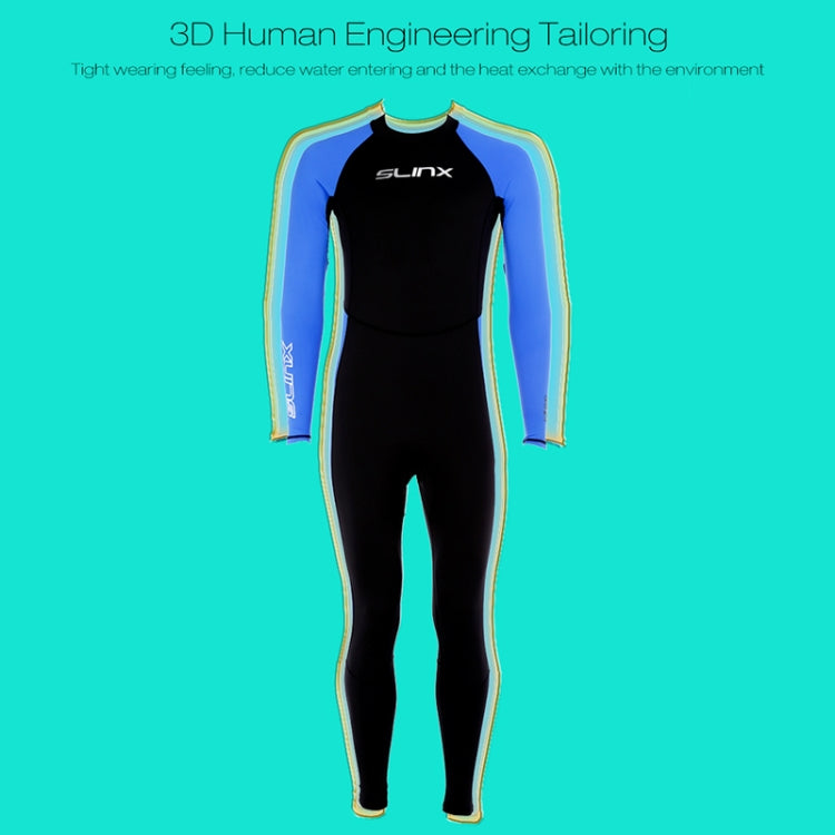 SLINX 1707 Lycra Quick-drying Long-sleeved Sunscreen Full Body Diving Wetsuit for Men, S, M, L, XL, XXL, XXXL