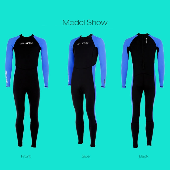 SLINX 1707 Lycra Quick-drying Long-sleeved Sunscreen Full Body Diving Wetsuit for Men, S, M, L, XL, XXL, XXXL