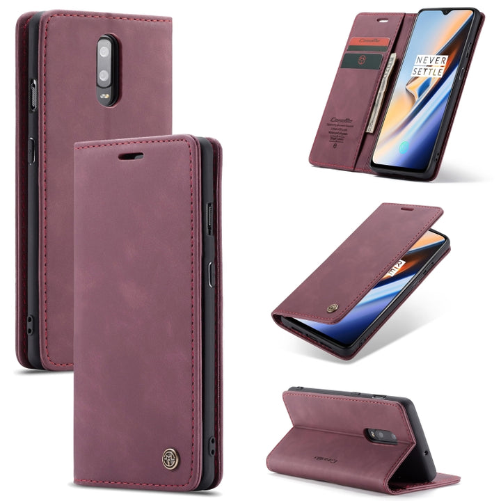 CaseMe-013 Detachable Multifunctional Horizontal Flip Leather Case with Card Slot & Holder & Zipper Wallet & Photo Frame, For OnePlus 7, For Oneplus 7