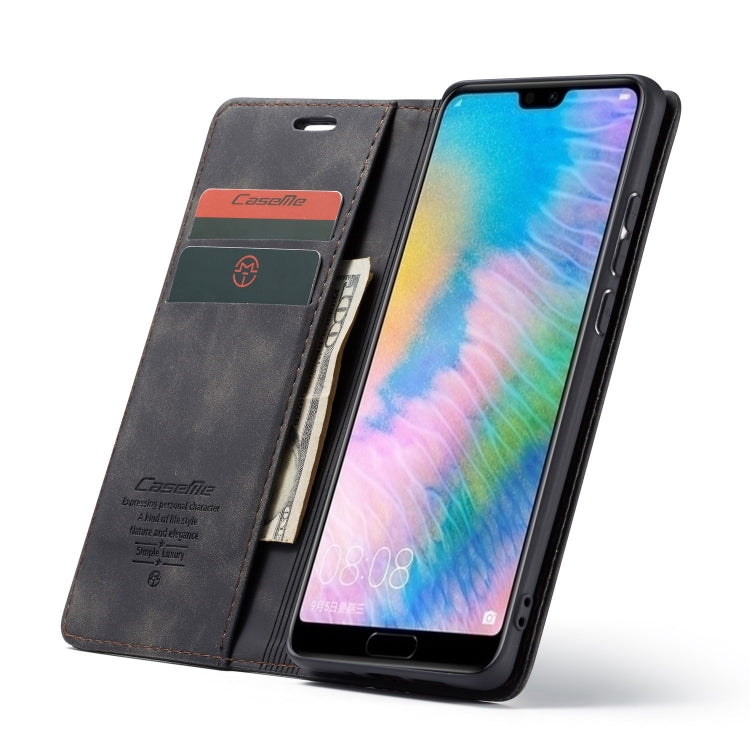 CaseMe-013 Detachable Multifunctional Horizontal Flip Leather Case with Card Slot & Holder & Zipper Wallet & Photo Frame for Huawei P20 Pro, For Huawei P20 Pro