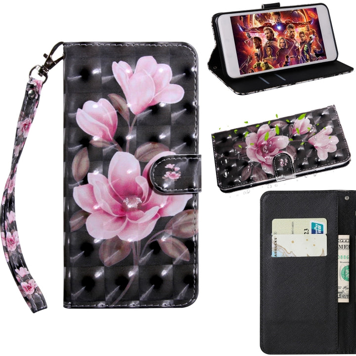 3D Painting Pattern Coloured Drawing Horizontal Flip TPU + PU Leather Case with Holder & Card Slots & Wallet, For Nokia 4.2, For Nokia 9 PureView, For Galaxy A20E