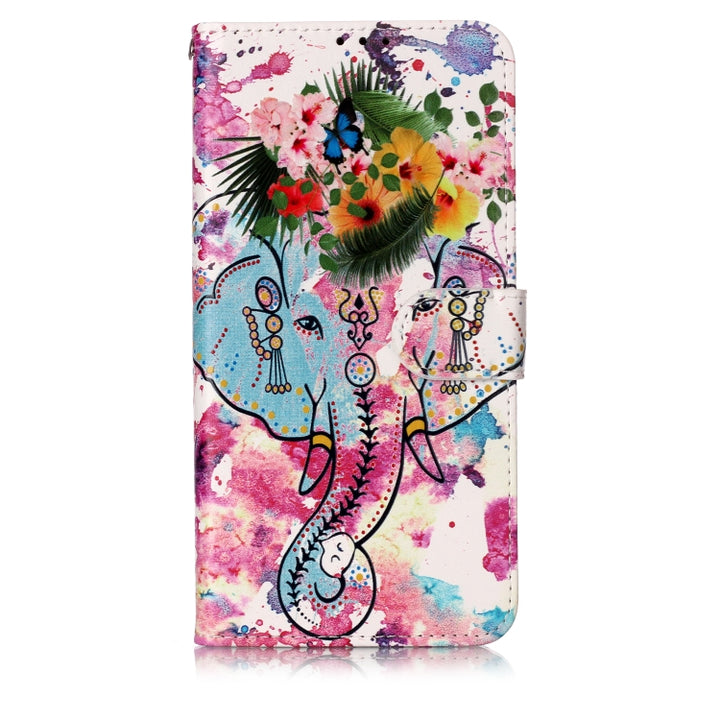 Oil Embossed Coloured Drawing Pattern Horizontal Flip PU Leather Case with Holder & Card Slots & Wallet & Photo Frame, For Galaxy A10 / M10, For Galaxy A20 / A30, For Galaxy A20e