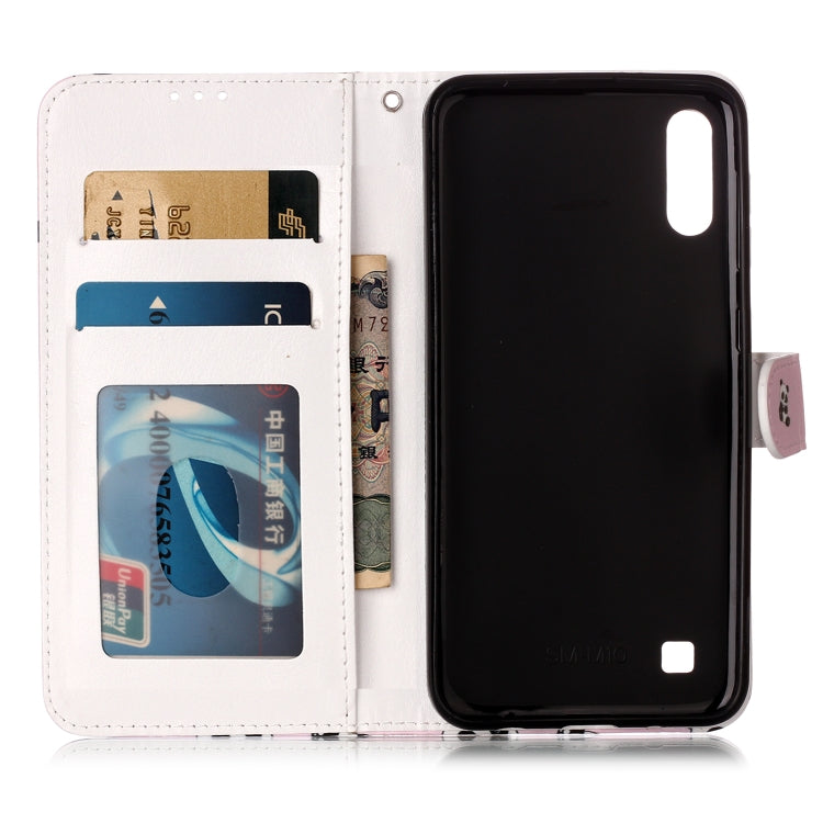 Oil Embossed Coloured Drawing Pattern Horizontal Flip PU Leather Case with Holder & Card Slots & Wallet & Photo Frame, For Galaxy A10 / M10, For Galaxy A20 / A30, For Galaxy A20e