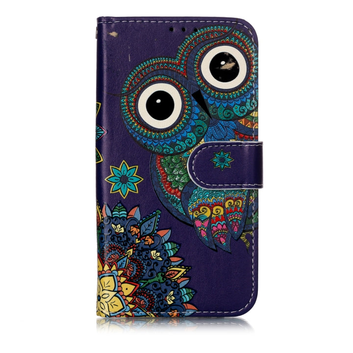 Oil Embossed Coloured Drawing Pattern Horizontal Flip PU Leather Case with Holder & Card Slots & Wallet & Photo Frame, For Galaxy A40, For Galaxy A50, For Galaxy A60 / M40