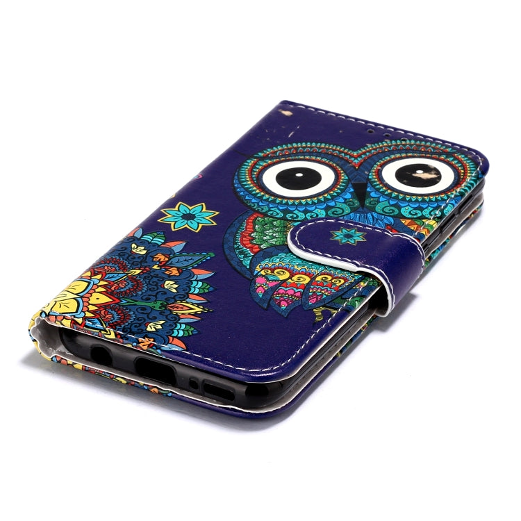 Oil Embossed Coloured Drawing Pattern Horizontal Flip PU Leather Case with Holder & Card Slots & Wallet & Photo Frame, For Galaxy A40, For Galaxy A50, For Galaxy A60 / M40