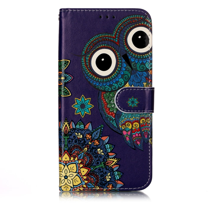 Oil Embossed Coloured Drawing Pattern Horizontal Flip PU Leather Case with Holder & Card Slots & Wallet & Photo Frame, For Galaxy A40, For Galaxy A50, For Galaxy A60 / M40