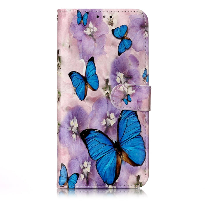 Oil Embossed Coloured Drawing Pattern Horizontal Flip PU Leather Case with Holder & Card Slots & Wallet & Photo Frame, For Galaxy A40, For Galaxy A50, For Galaxy A60 / M40