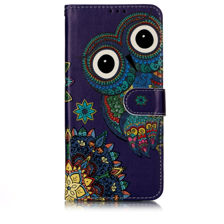 Oil Embossed Coloured Drawing Pattern Horizontal Flip PU Leather Case with Holder & Card Slots & Wallet & Photo Frame, For Galaxy A70, For LG G8 ThinQ, For LG Stylo 5