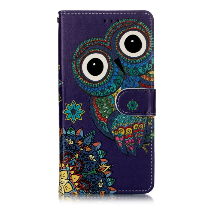 Oil Embossed Coloured Drawing Pattern Horizontal Flip PU Leather Case with Holder & Card Slots & Wallet & Photo Frame, For Galaxy A70, For LG G8 ThinQ, For LG Stylo 5