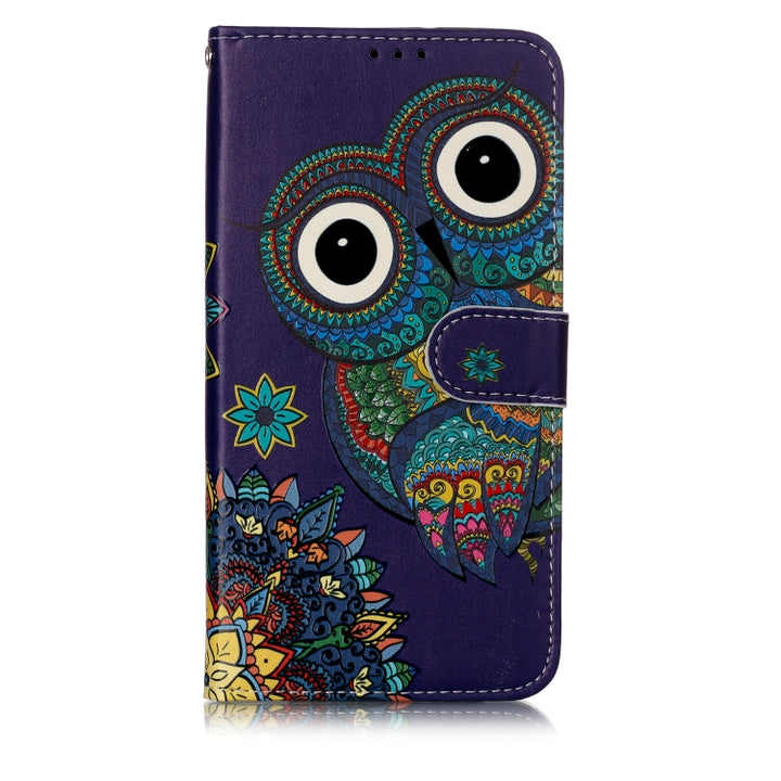 Oil Embossed Coloured Drawing Pattern Horizontal Flip PU Leather Case with Holder & Card Slots & Wallet & Photo Frame, For Galaxy A70, For LG G8 ThinQ, For LG Stylo 5