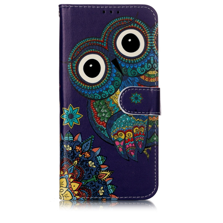 Oil Embossed Coloured Drawing Pattern Horizontal Flip PU Leather Case with Holder & Card Slots & Wallet & Photo Frame, For Galaxy M20, For Galaxy M30, For OnePlus 7