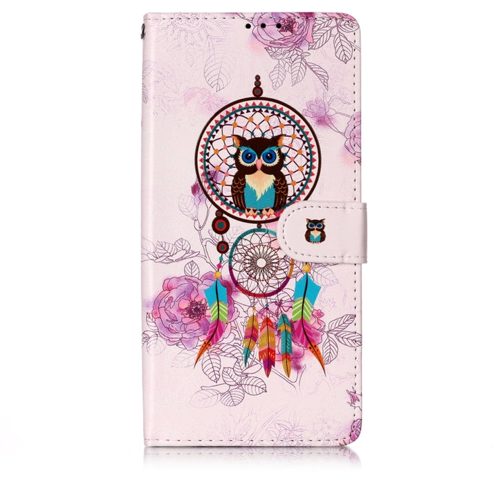 Oil Embossed Coloured Drawing Pattern Horizontal Flip PU Leather Case with Holder & Card Slots & Wallet & Photo Frame, For Huawei P30 Lite, For Xiaomi Redmi 7, For Galaxy S10 5G