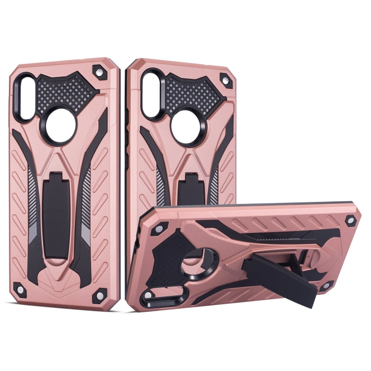 Shockproof TPU + PC Protective Case with Holder, For Huawei Y5 (2019), For Xiaomi Redmi 7, For Xiaomi Redmi Go, For Xiaomi Redmi Note 7