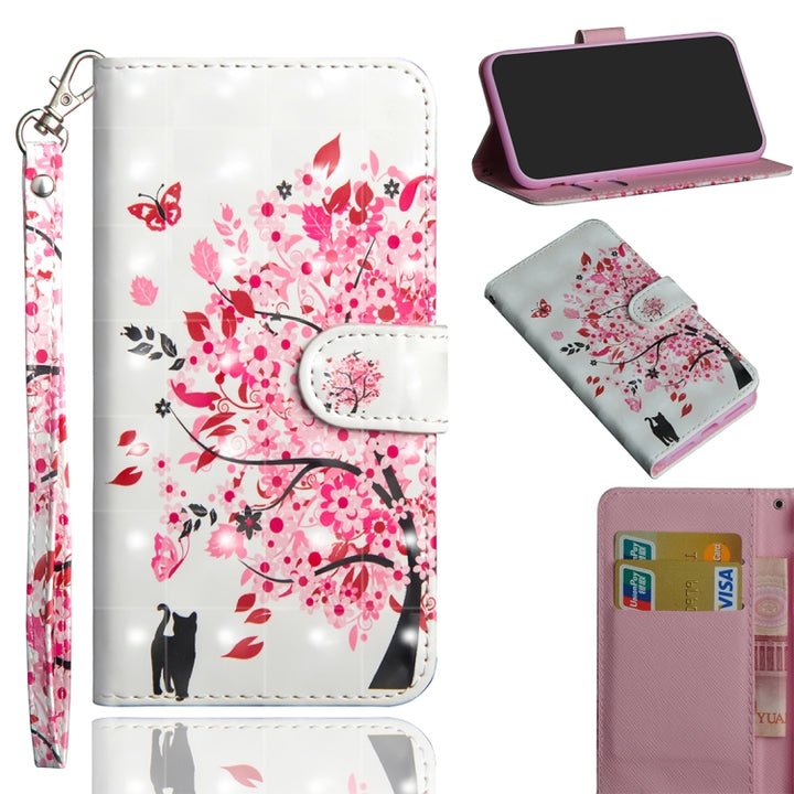 3D Painting Pattern Horizontal Flip TPU + PU Leather Case with Holder & Card Slots & Wallet, For Huawei Honor View 20