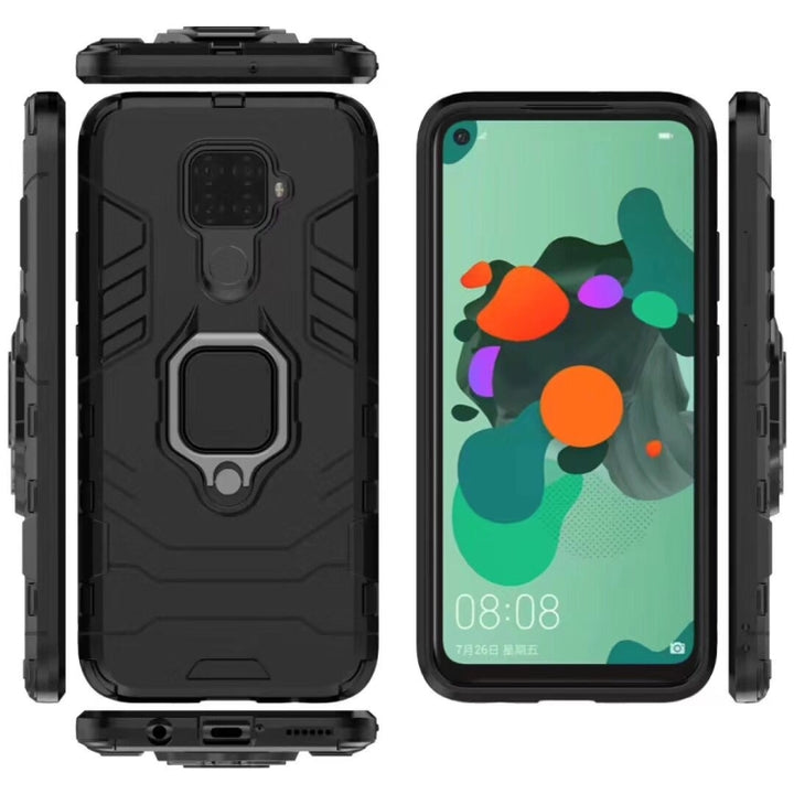 Panther PC + TPU Shockproof Protective Case with Magnetic Ring Holder for Huawei Nova 5i Pro / Mate 30 Lite, For Huawei Nova 5i Pro / Mate 30 Lite