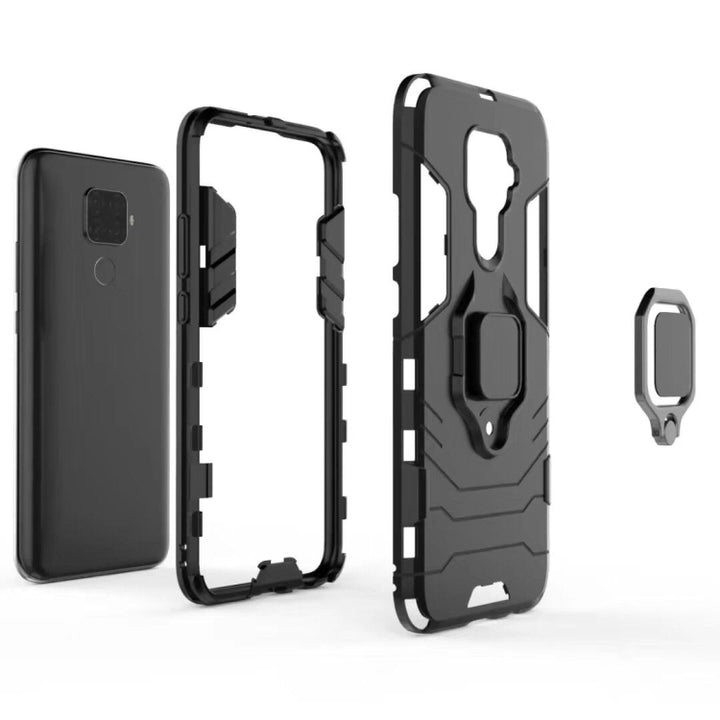 Panther PC + TPU Shockproof Protective Case with Magnetic Ring Holder for Huawei Nova 5i Pro / Mate 30 Lite, For Huawei Nova 5i Pro / Mate 30 Lite