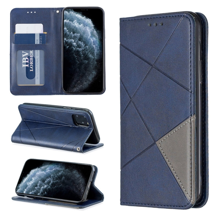 Rhombus Texture Horizontal Flip Magnetic Leather Case with Holder & Card Slots & Wallet, For iPhone 11 Pro, For iPhone 11 Pro Max, For iPhone 11, For iPhone XS / X, For iPhone XS Max