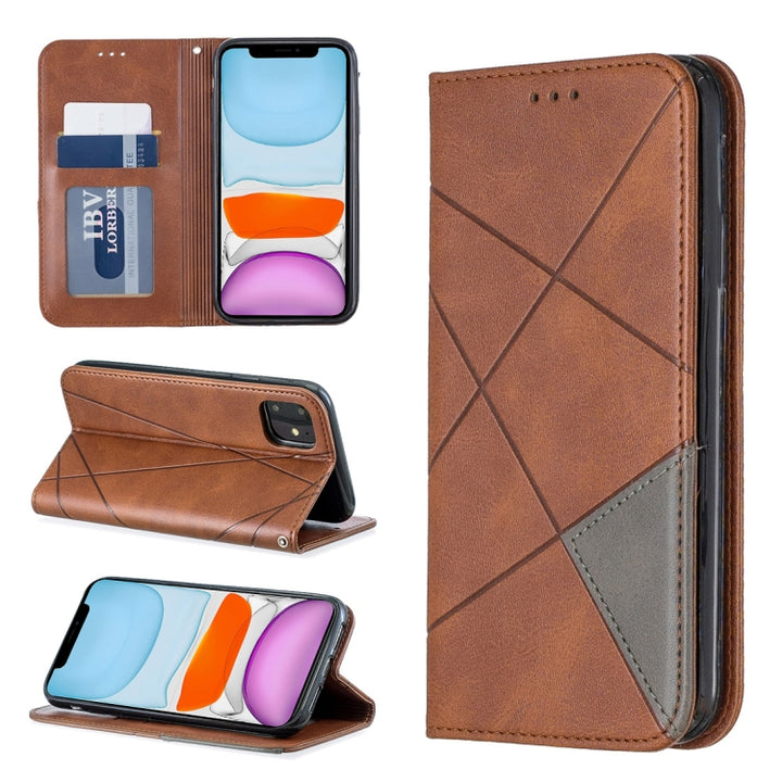 Rhombus Texture Horizontal Flip Magnetic Leather Case with Holder & Card Slots & Wallet, For iPhone 11 Pro, For iPhone 11 Pro Max, For iPhone 11, For iPhone XS / X, For iPhone XS Max