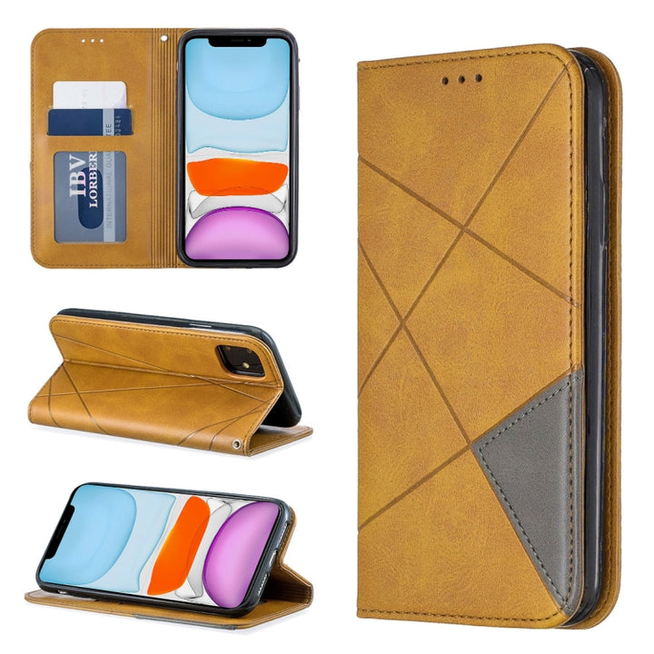 Rhombus Texture Horizontal Flip Magnetic Leather Case with Holder & Card Slots & Wallet, For iPhone 11 Pro, For iPhone 11 Pro Max, For iPhone 11, For iPhone XS / X, For iPhone XS Max