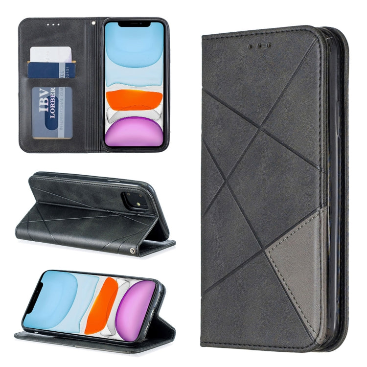 Rhombus Texture Horizontal Flip Magnetic Leather Case with Holder & Card Slots & Wallet, For iPhone 11 Pro, For iPhone 11 Pro Max, For iPhone 11, For iPhone XS / X, For iPhone XS Max