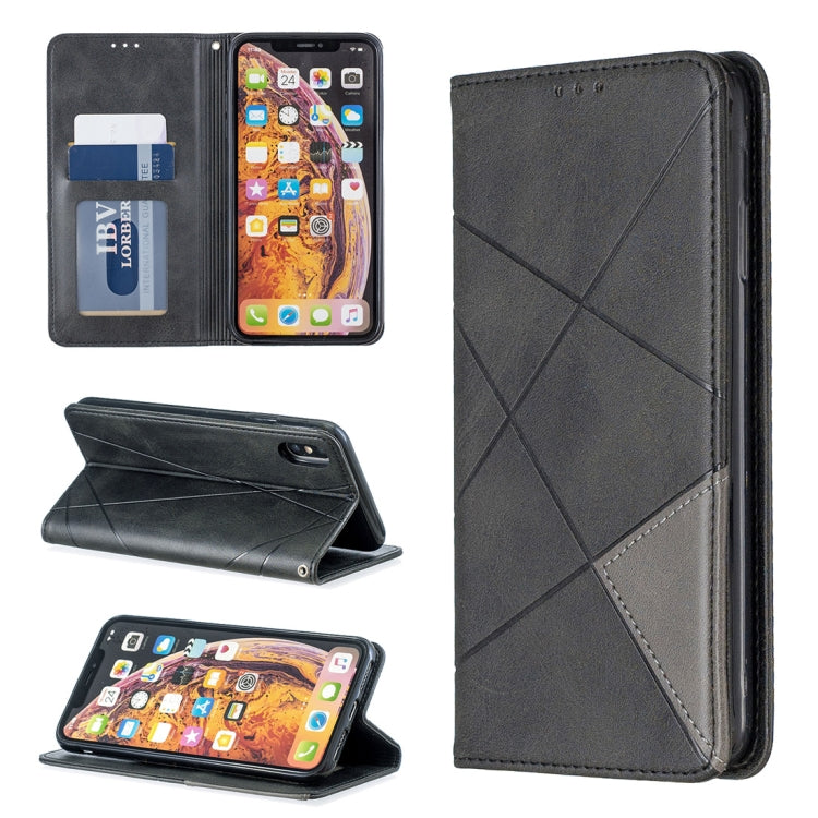 Rhombus Texture Horizontal Flip Magnetic Leather Case with Holder & Card Slots & Wallet, For iPhone 11 Pro, For iPhone 11 Pro Max, For iPhone 11, For iPhone XS / X, For iPhone XS Max