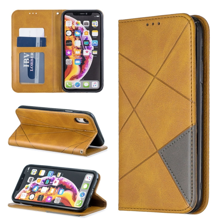 Rhombus Texture Horizontal Flip Magnetic Leather Case with Holder & Card Slots & Wallet, For iPhone XR, For iPhone 8 Plus & 7 Plus, For iPhone SE 2020 & 8 & 7, For iPhone 6 Plus & 6s Plus, For iPhone 6 & 6s