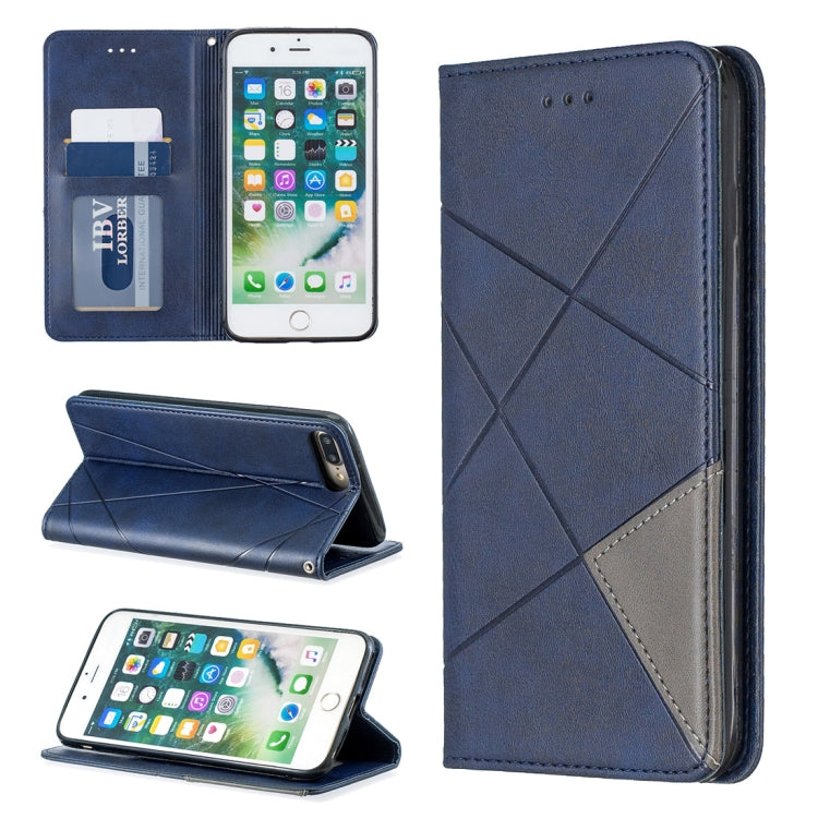 Rhombus Texture Horizontal Flip Magnetic Leather Case with Holder & Card Slots & Wallet, For iPhone XR, For iPhone 8 Plus & 7 Plus, For iPhone SE 2020 & 8 & 7, For iPhone 6 Plus & 6s Plus, For iPhone 6 & 6s