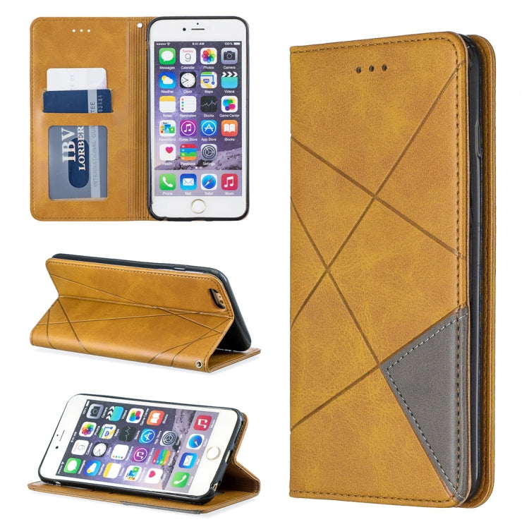 Rhombus Texture Horizontal Flip Magnetic Leather Case with Holder & Card Slots & Wallet, For iPhone XR, For iPhone 8 Plus & 7 Plus, For iPhone SE 2020 & 8 & 7, For iPhone 6 Plus & 6s Plus, For iPhone 6 & 6s