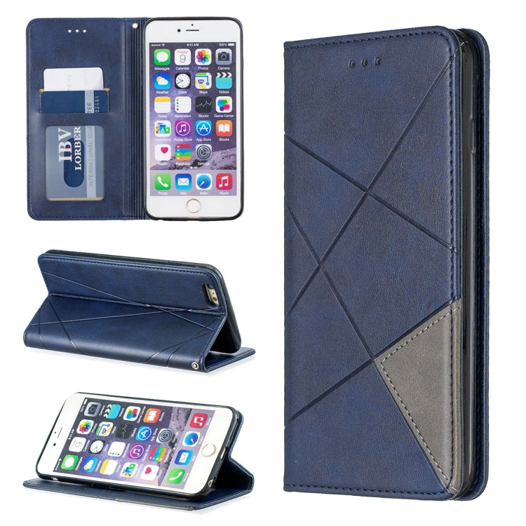 Rhombus Texture Horizontal Flip Magnetic Leather Case with Holder & Card Slots & Wallet, For iPhone XR, For iPhone 8 Plus & 7 Plus, For iPhone SE 2020 & 8 & 7, For iPhone 6 Plus & 6s Plus, For iPhone 6 & 6s