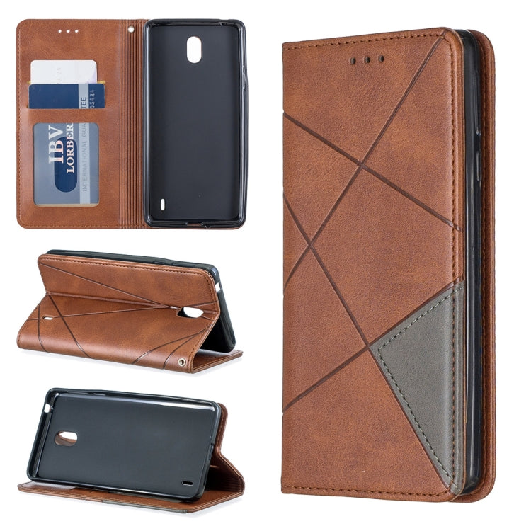 Rhombus Texture Horizontal Flip Magnetic Leather Case with Holder & Card Slots & Wallet, For Nokia 1 Plus, For Nokia 4.2, For Nokia 3.2, For Nokia 2.2