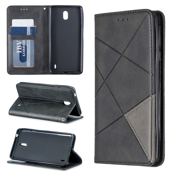 Rhombus Texture Horizontal Flip Magnetic Leather Case with Holder & Card Slots & Wallet, For Nokia 1 Plus, For Nokia 4.2, For Nokia 3.2, For Nokia 2.2