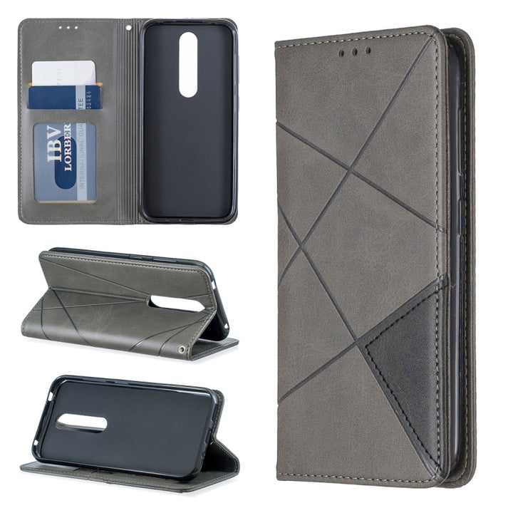 Rhombus Texture Horizontal Flip Magnetic Leather Case with Holder & Card Slots & Wallet, For Nokia 1 Plus, For Nokia 4.2, For Nokia 3.2, For Nokia 2.2