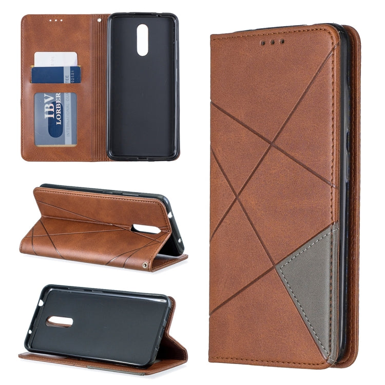 Rhombus Texture Horizontal Flip Magnetic Leather Case with Holder & Card Slots & Wallet, For Nokia 1 Plus, For Nokia 4.2, For Nokia 3.2, For Nokia 2.2