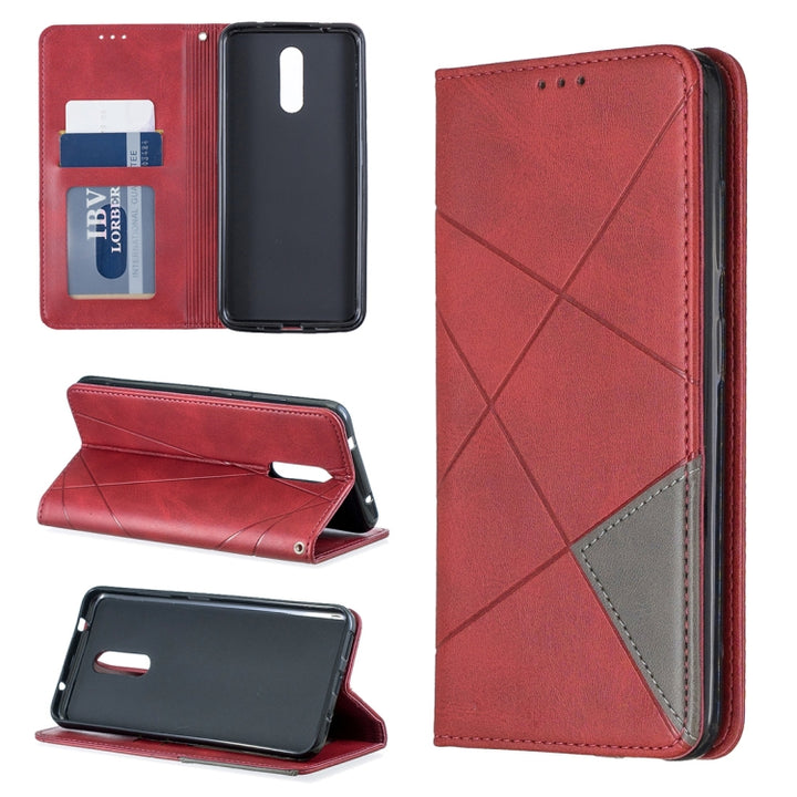 Rhombus Texture Horizontal Flip Magnetic Leather Case with Holder & Card Slots & Wallet, For Nokia 1 Plus, For Nokia 4.2, For Nokia 3.2, For Nokia 2.2