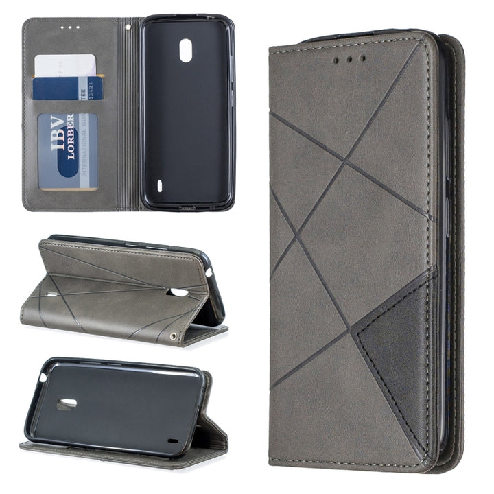 Rhombus Texture Horizontal Flip Magnetic Leather Case with Holder & Card Slots & Wallet, For Nokia 1 Plus, For Nokia 4.2, For Nokia 3.2, For Nokia 2.2