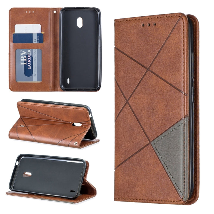 Rhombus Texture Horizontal Flip Magnetic Leather Case with Holder & Card Slots & Wallet, For Nokia 1 Plus, For Nokia 4.2, For Nokia 3.2, For Nokia 2.2