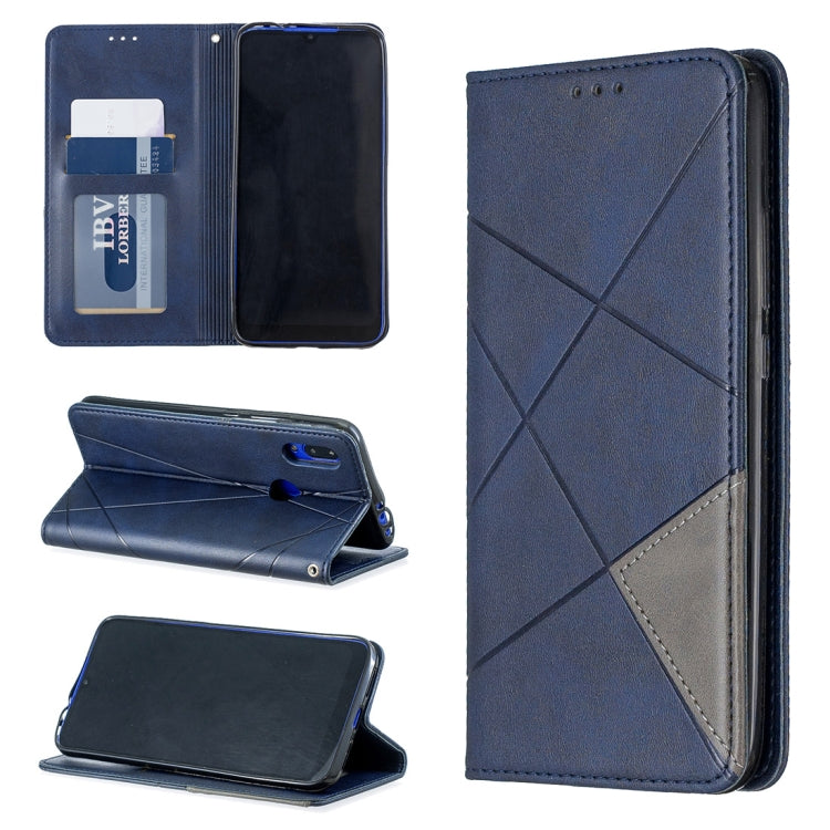 Rhombus Texture Horizontal Flip Magnetic Leather Case with Holder & Card Slots & Wallet, For Xiaomi Redmi 7A, For Xiaomi Redmi 7, For Xiaomi Redmi Note 7