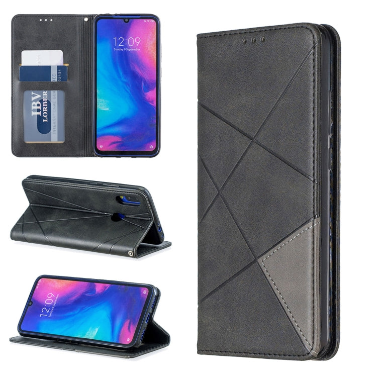 Rhombus Texture Horizontal Flip Magnetic Leather Case with Holder & Card Slots & Wallet, For Xiaomi Redmi 7A, For Xiaomi Redmi 7, For Xiaomi Redmi Note 7