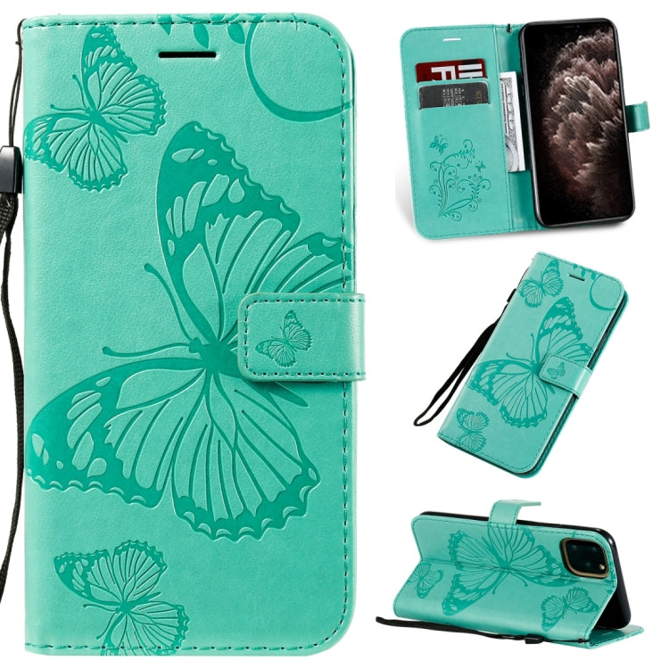 Pressed Printing Butterfly Pattern Horizontal Flip PU Leather Case with Holder & Card Slots & Wallet & Lanyard, For iPhone 11 Pro, For iPhone 11, For iPhone 11 Pro Max, For OPPO A1K / C2