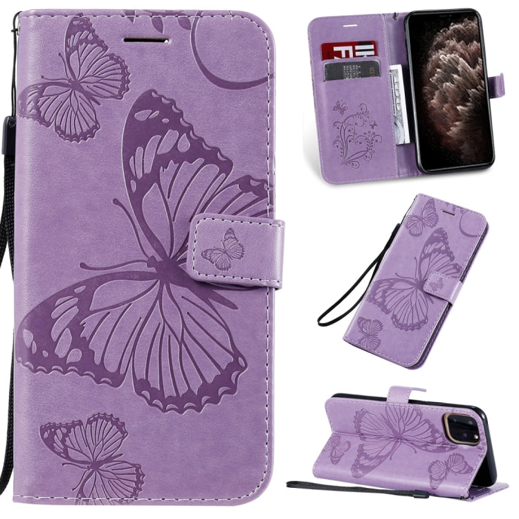 Pressed Printing Butterfly Pattern Horizontal Flip PU Leather Case with Holder & Card Slots & Wallet & Lanyard, For iPhone 11 Pro, For iPhone 11, For iPhone 11 Pro Max, For OPPO A1K / C2