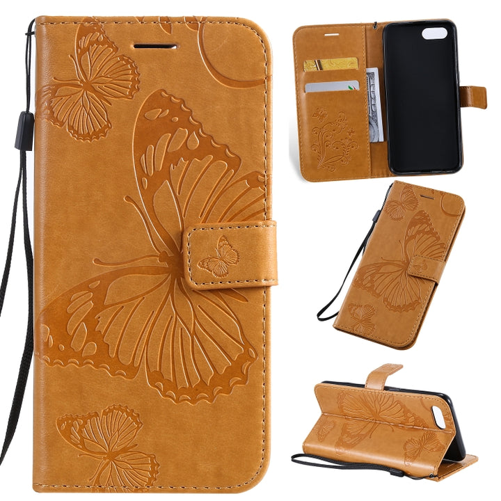 Pressed Printing Butterfly Pattern Horizontal Flip PU Leather Case with Holder & Card Slots & Wallet & Lanyard, For iPhone 11 Pro, For iPhone 11, For iPhone 11 Pro Max, For OPPO A1K / C2