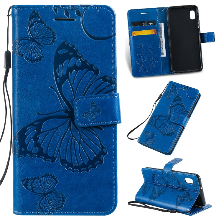 Pressed Printing Butterfly Pattern Horizontal Flip PU Leather Case with Holder & Card Slots & Wallet & Lanyard, For Vivo Y93 / Y91 / Y95, For Huawei P20 Lite 2019 / Nova 5i, For Huawei P Smart Z / Y9 Prime 2019, For Galaxy A80