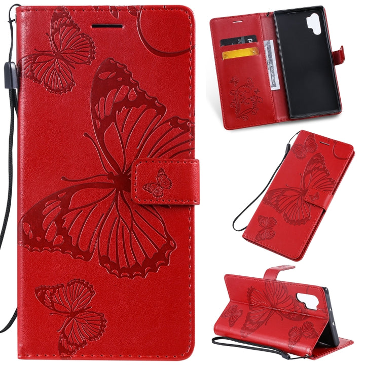 Pressed Printing Butterfly Pattern Horizontal Flip PU Leather Case with Holder & Card Slots & Wallet & Lanyard, For Galaxy Note 10+ / 10 Pro, For Galaxy Note 10, For Xiaomi Mi 9T & Mi 9T Pro & Redmi K20 & K20 Pro, For Galaxy A10e