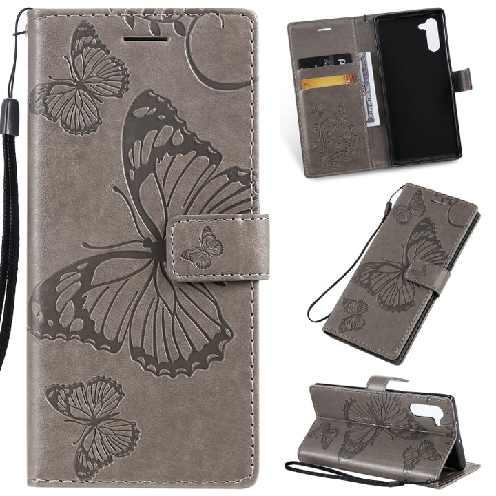 Pressed Printing Butterfly Pattern Horizontal Flip PU Leather Case with Holder & Card Slots & Wallet & Lanyard, For Galaxy Note 10+ / 10 Pro, For Galaxy Note 10, For Xiaomi Mi 9T & Mi 9T Pro & Redmi K20 & K20 Pro, For Galaxy A10e