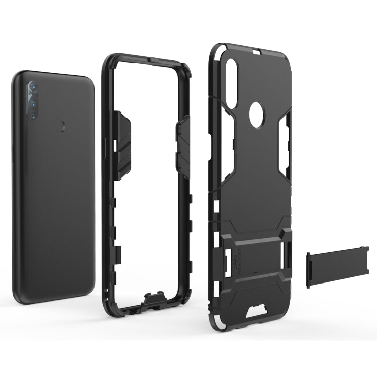 Shockproof PC + TPU Case with Holder for, For OPPO Realme 3, For Huawei Nova 5i Pro, For iPhone 11 Pro, For iPhone 11