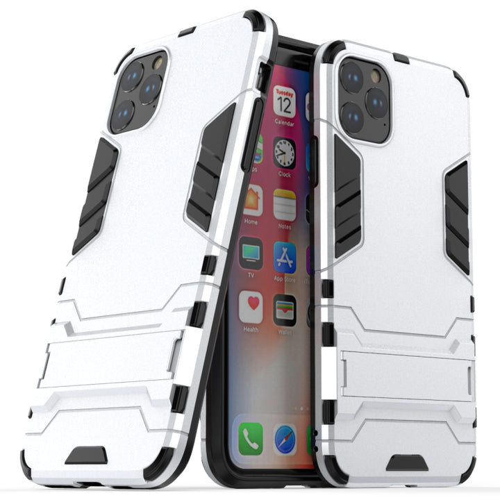 Shockproof PC + TPU Case with Holder for, For iPhone 11 Pro Max