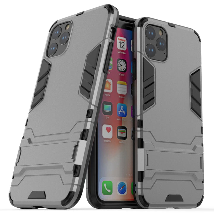 Shockproof PC + TPU Case with Holder for, For iPhone 11 Pro Max