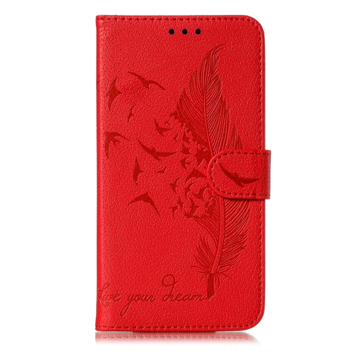 Feather Pattern Litchi Texture Horizontal Flip Leather Case with Wallet & Holder & Card Slots, For Huawei P Smart Z / Y9 Prime (2019), For Huawei P20 Lite (2019) / Nova 5i, For Huawei P30, For Huawei P30 Lite, For Huawei P30 Pro