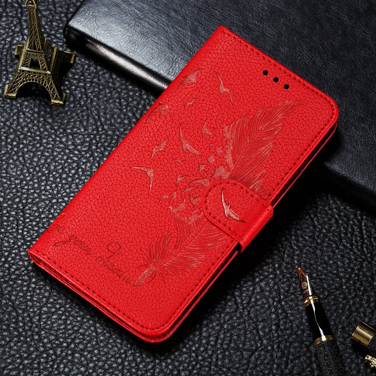 Feather Pattern Litchi Texture Horizontal Flip Leather Case with Wallet & Holder & Card Slots, For Huawei P Smart Z / Y9 Prime (2019), For Huawei P20 Lite (2019) / Nova 5i, For Huawei P30, For Huawei P30 Lite, For Huawei P30 Pro